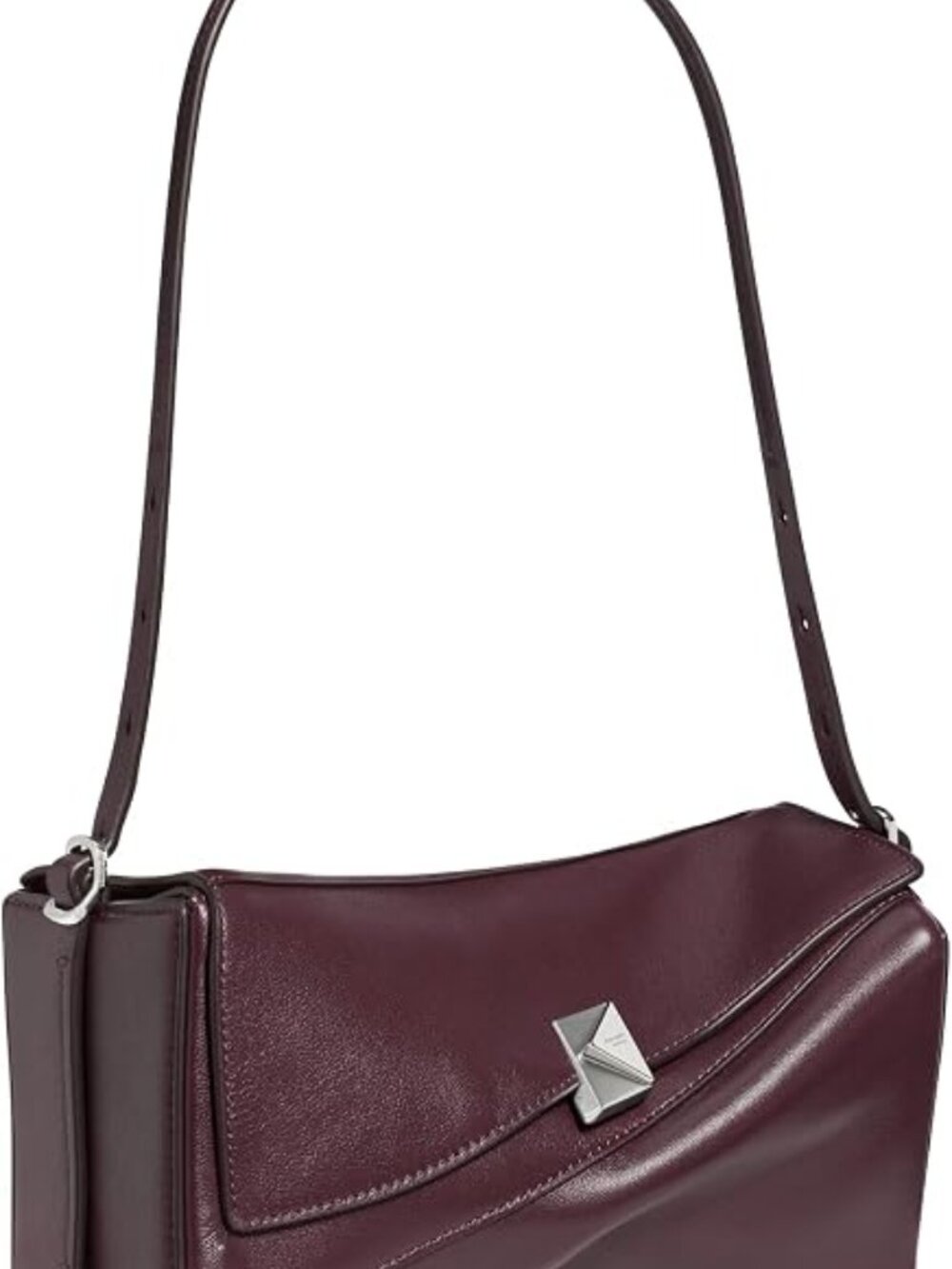 kate spade new york Women's Deco Smooth Leather Twisted Flap Shoulder Bag